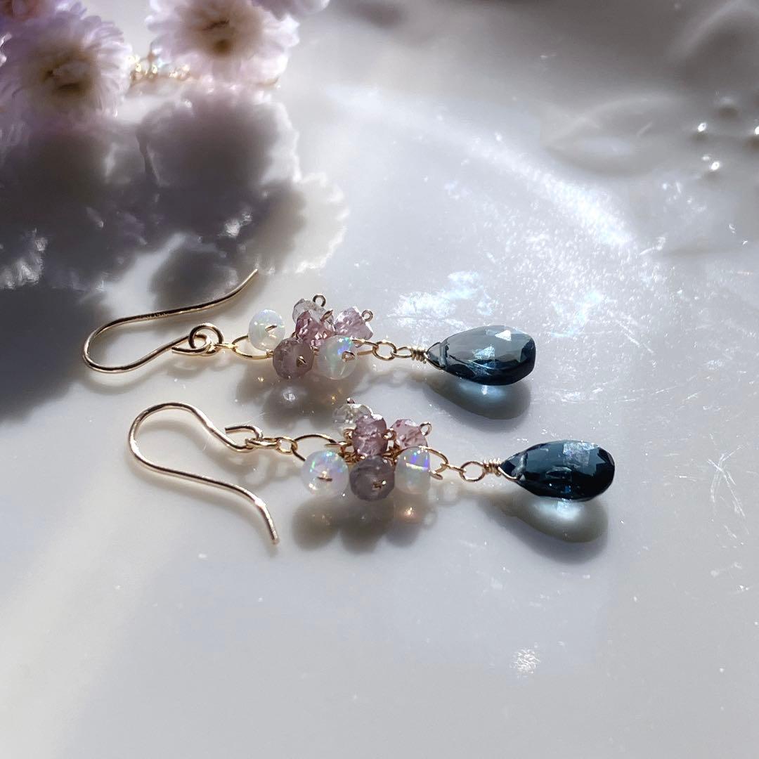 りん◆シンデレラアクアマリンピアス