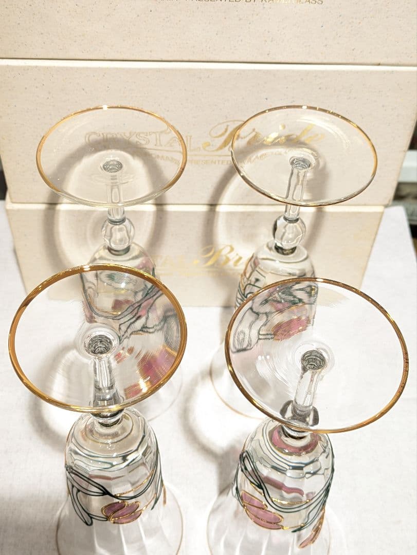 ☆【未使用品】 CRYSTAL Bride クリスタルブライド 4個 グラス