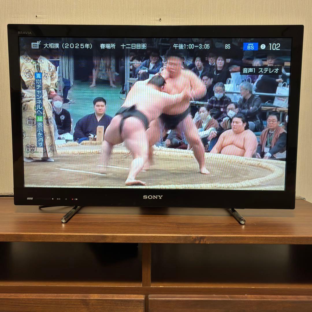 SONY 32インチ液晶テレビ 65時間録画可能 500㎇HDD搭載