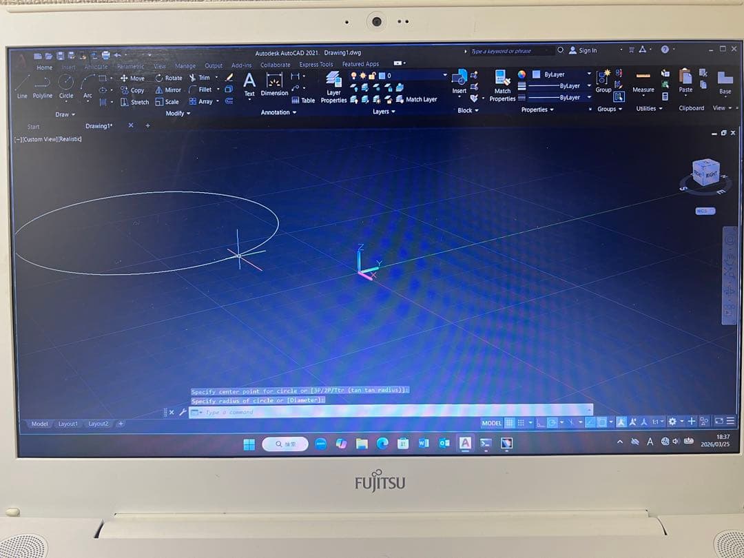 Fujitsu ノートPC ,i7 Cad catia, Autocad