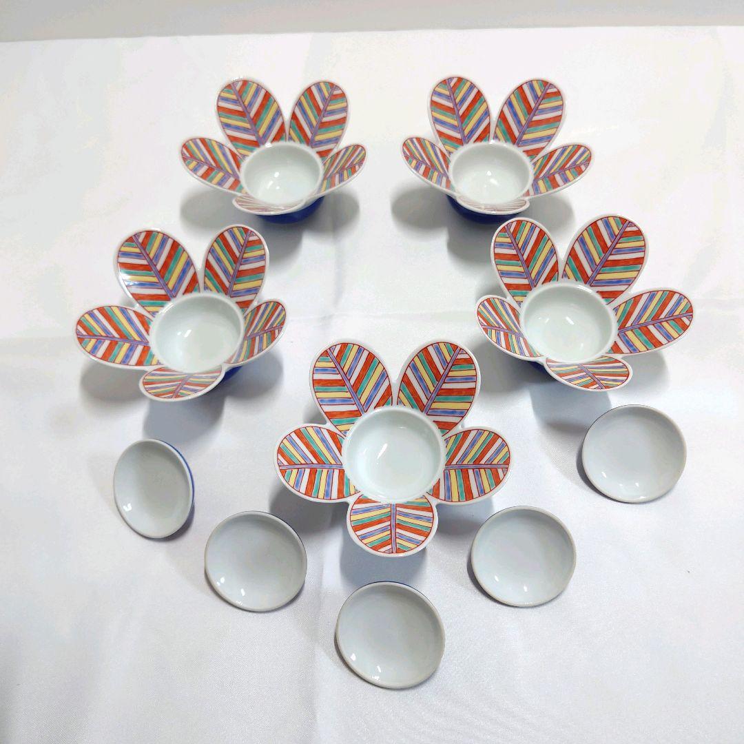 幸楽窯　羽根形　小付　小鉢　5客