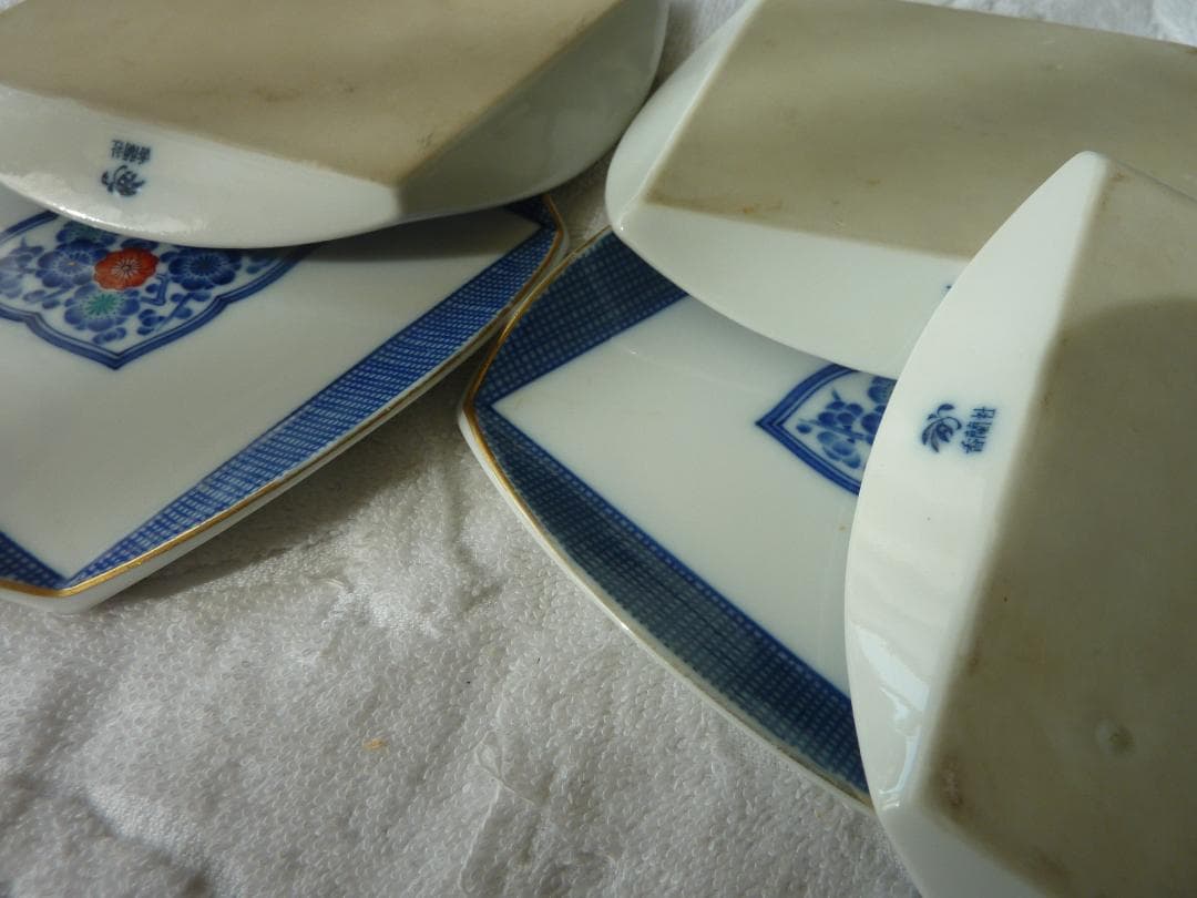 香蘭社　5組セット 角皿