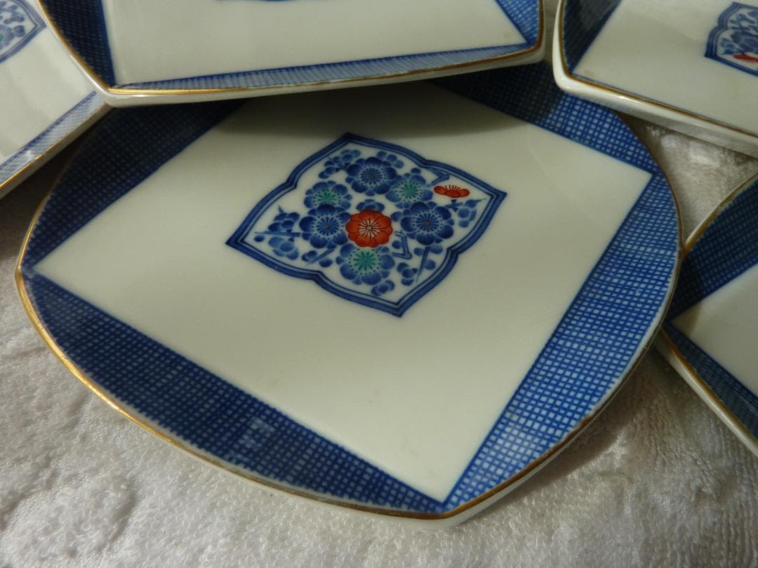 香蘭社　5組セット 角皿