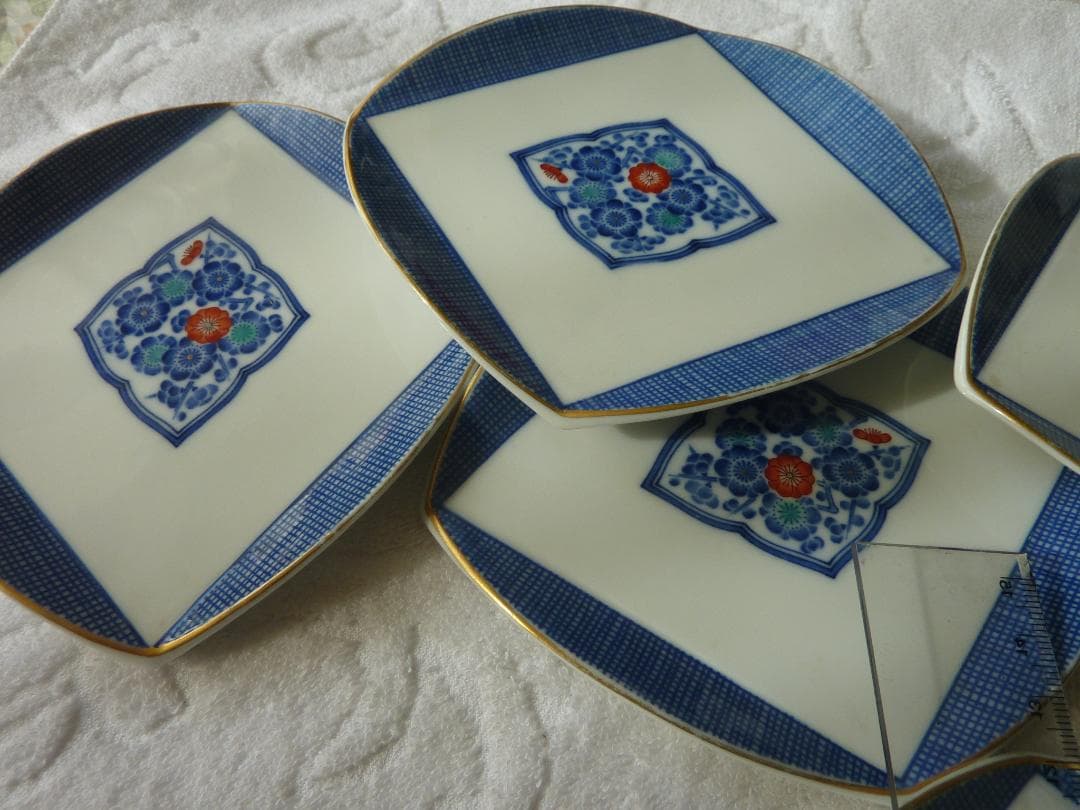 香蘭社　5組セット 角皿