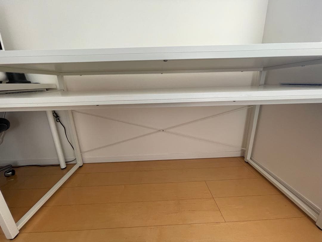 【完成品・送料込】LYYL DTMデスク 白 88鍵対応 組み立て不要