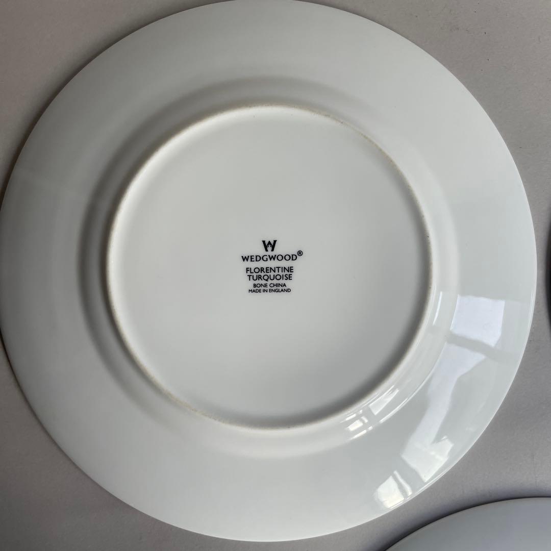 ウェッジウッド フロレンティーン ターコイズ プレート ２０.５cm ２枚
