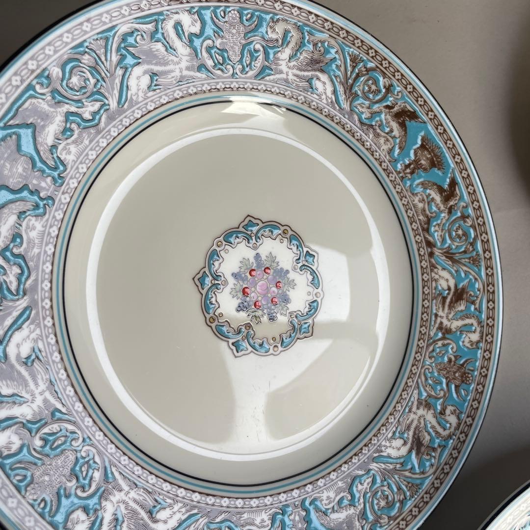 ウェッジウッド フロレンティーン ターコイズ プレート ２０.５cm ２枚