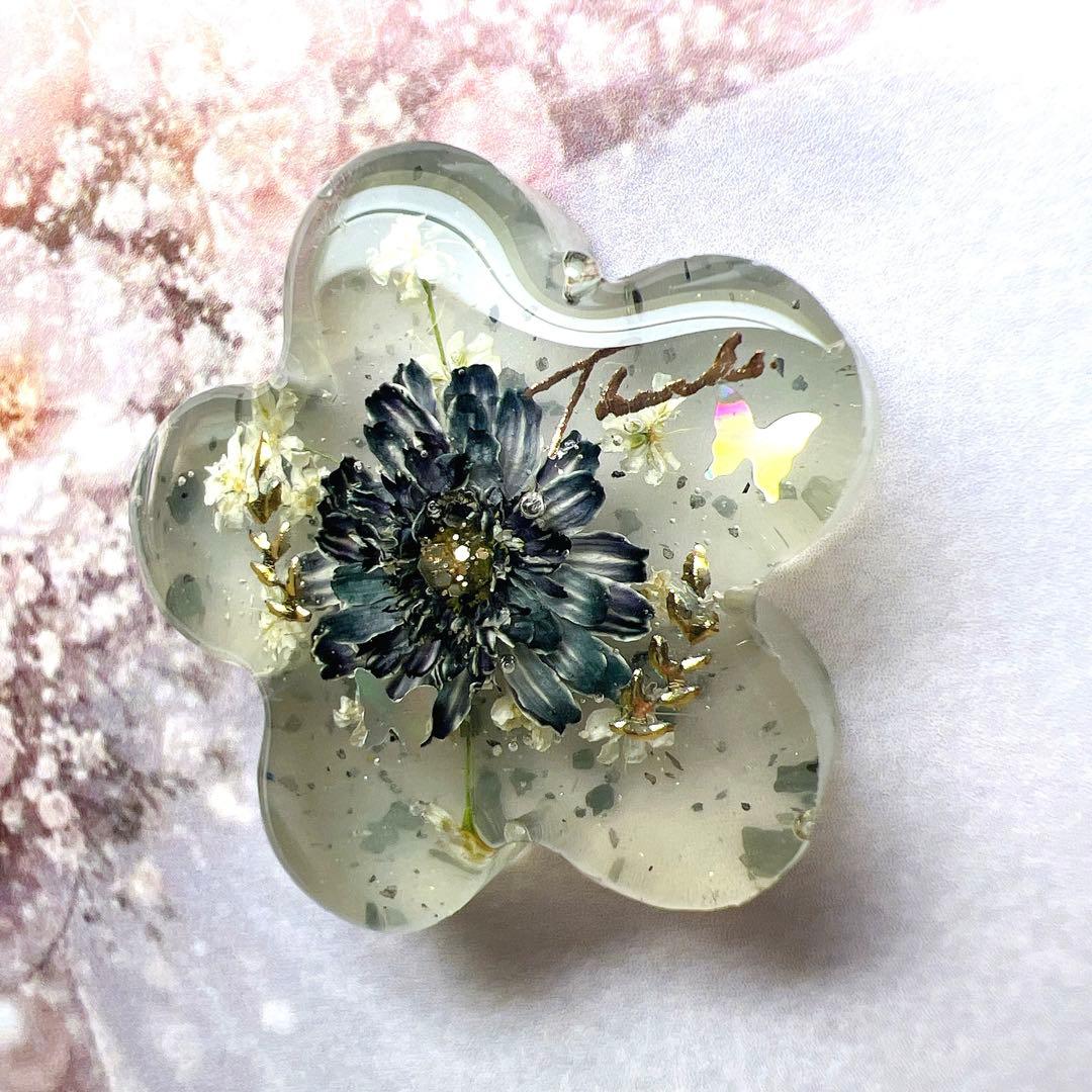 レジン ヘアゴム ドライフラワー No.839