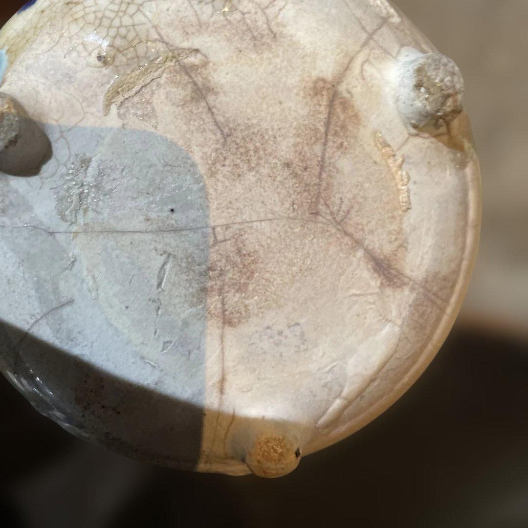 古琉球　壷屋焼三つ足急須