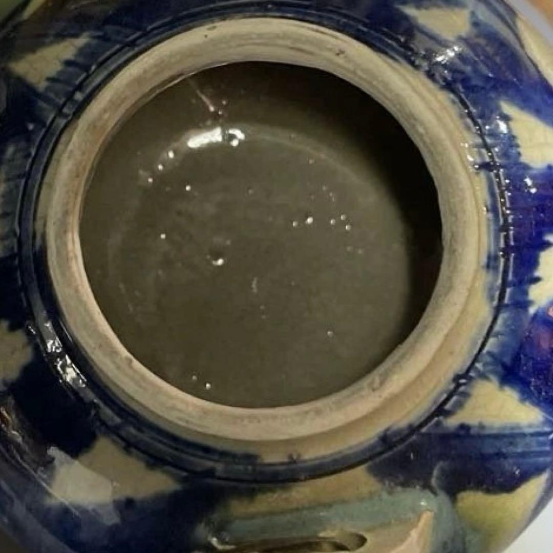 古琉球　壷屋焼三つ足急須