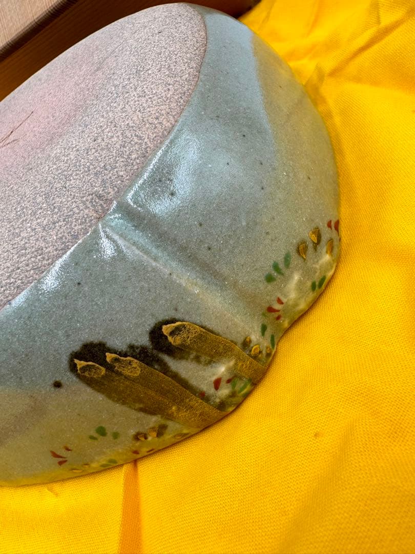 086人間国宝　加藤卓男 十代加藤幸兵衛 加藤直彦 幸兵衛窯　雲錦紋菓子鉢