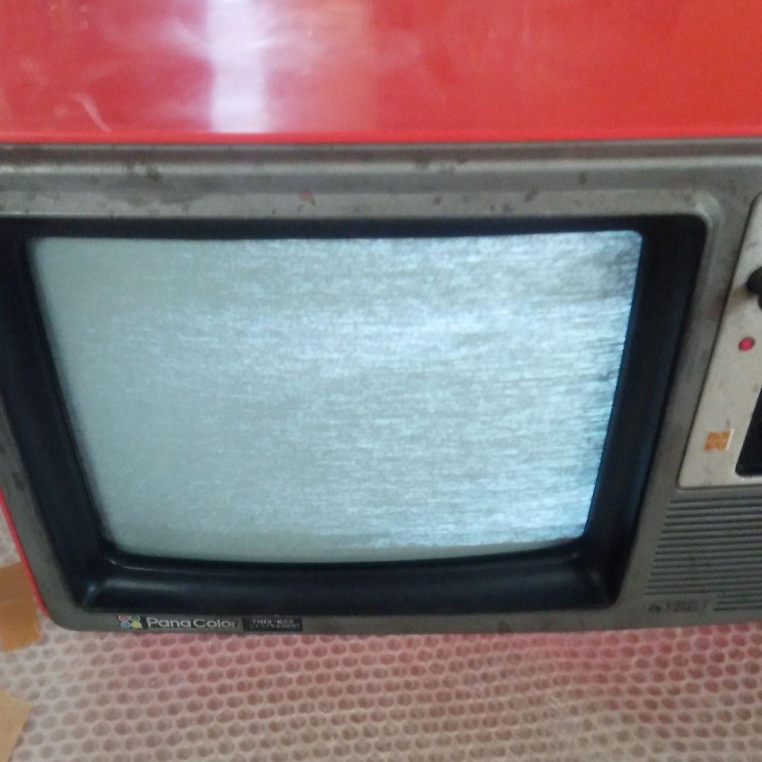 ・ナショナル・ブラウン管テレビ・13型・砂塵の動作あり。