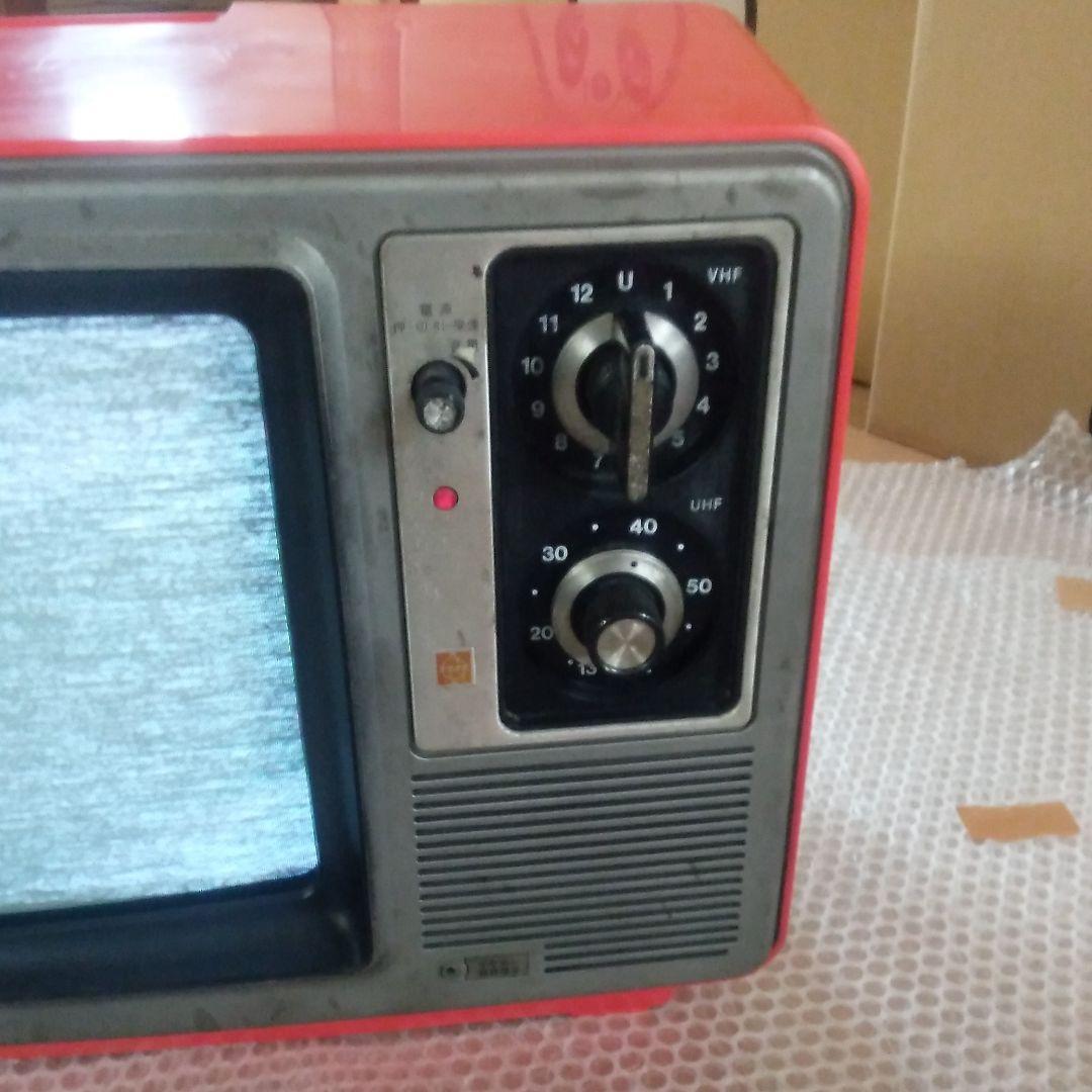 ・ナショナル・ブラウン管テレビ・13型・砂塵の動作あり。