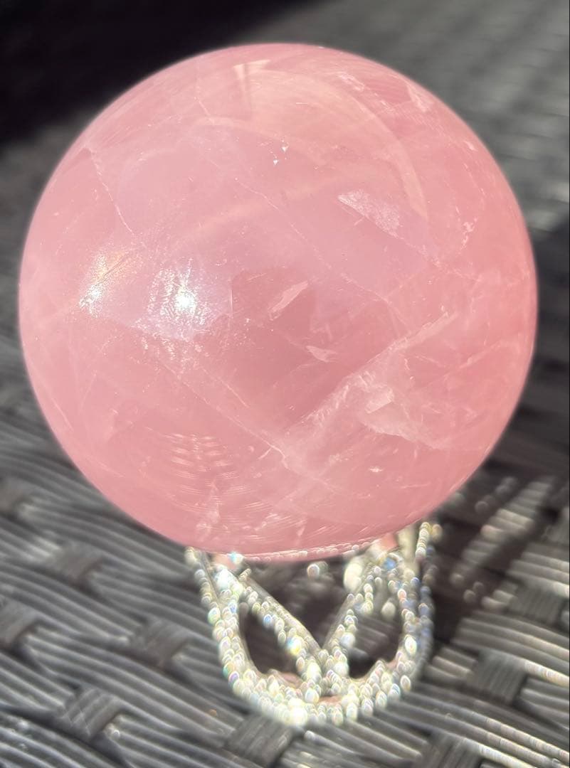 ✨️期間限定SALE中✨️【天然石】スフィア　ローズクウォーツ