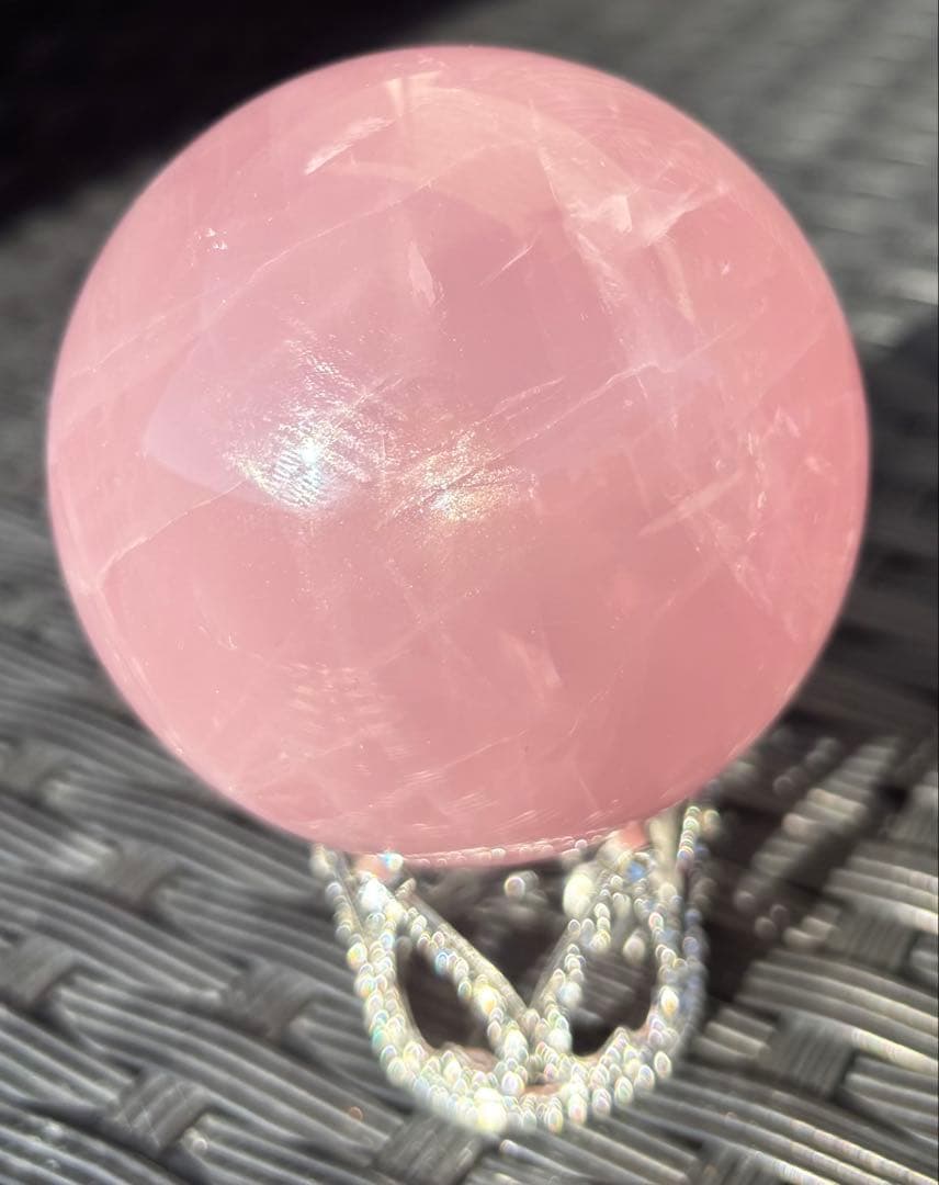 ✨️期間限定SALE中✨️【天然石】スフィア　ローズクウォーツ