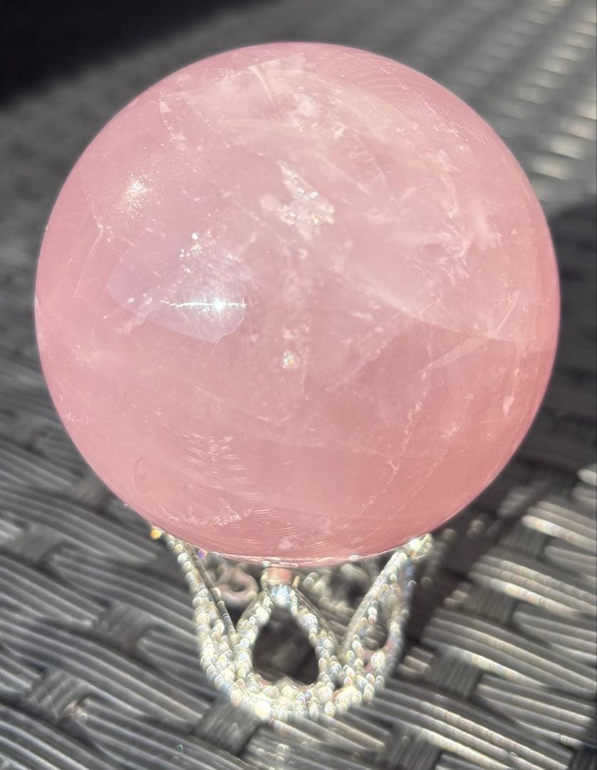 ✨️期間限定SALE中✨️【天然石】スフィア　ローズクウォーツ