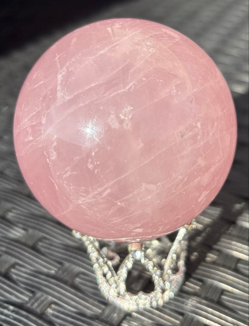 ✨️期間限定SALE中✨️【天然石】スフィア　ローズクウォーツ