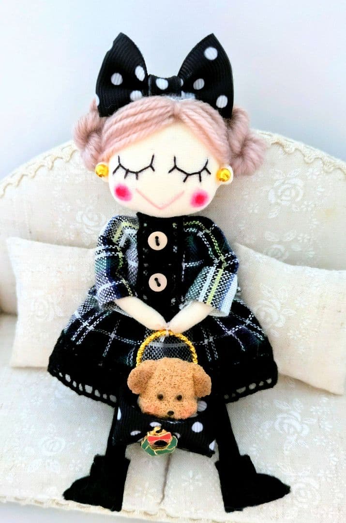 ハンドメイド❋振り袖 和装 ドールチャーム❋日本人形 ❋成人式❋バッグチャーム