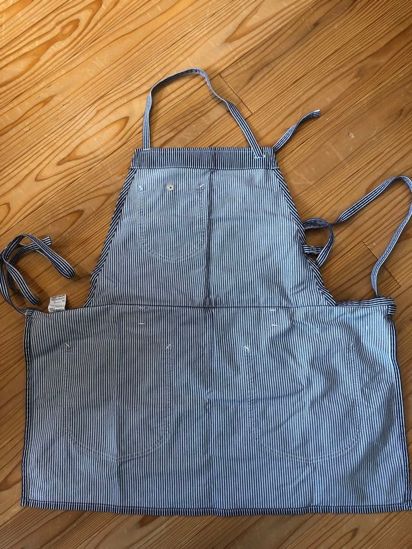 【2セット】Lee ストライプエプロンとハンチング帽セット