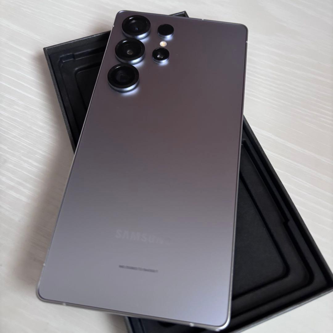 Samsung Galaxy S25 Ultra チタニウム シルバーブルー