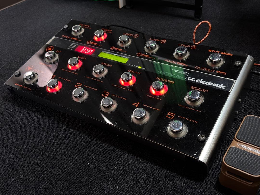 tc electronic G-System エクスプレッション ペダル付き