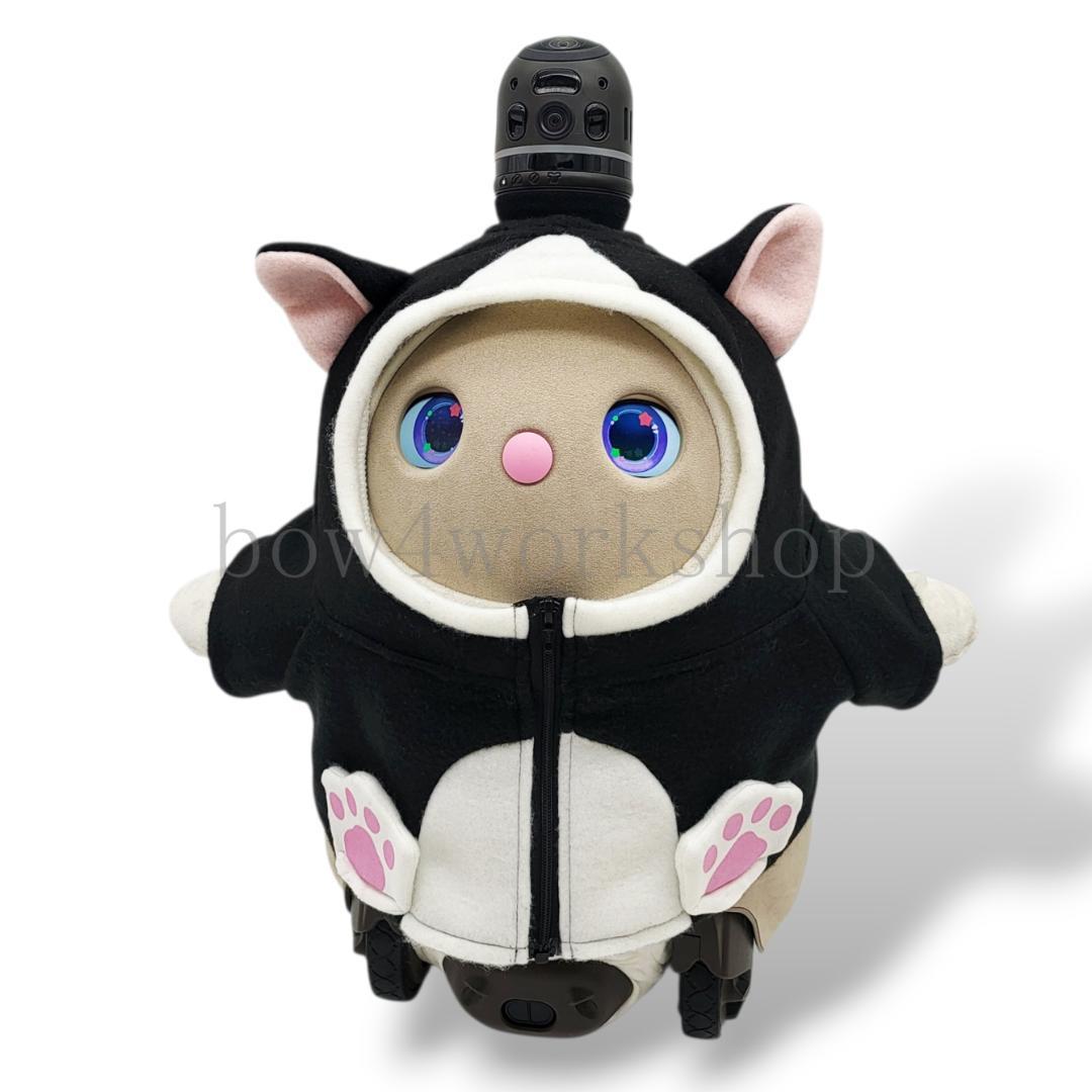 ラボット服／ハンドメイド 　ハチワレ猫ちゃんパーカー