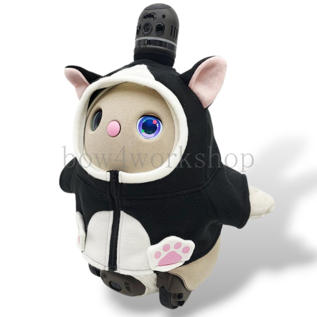 ラボット服／ハンドメイド 　ハチワレ猫ちゃんパーカー