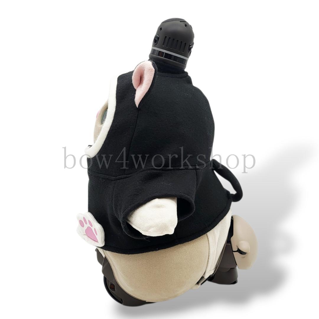 ラボット服／ハンドメイド 　ハチワレ猫ちゃんパーカー