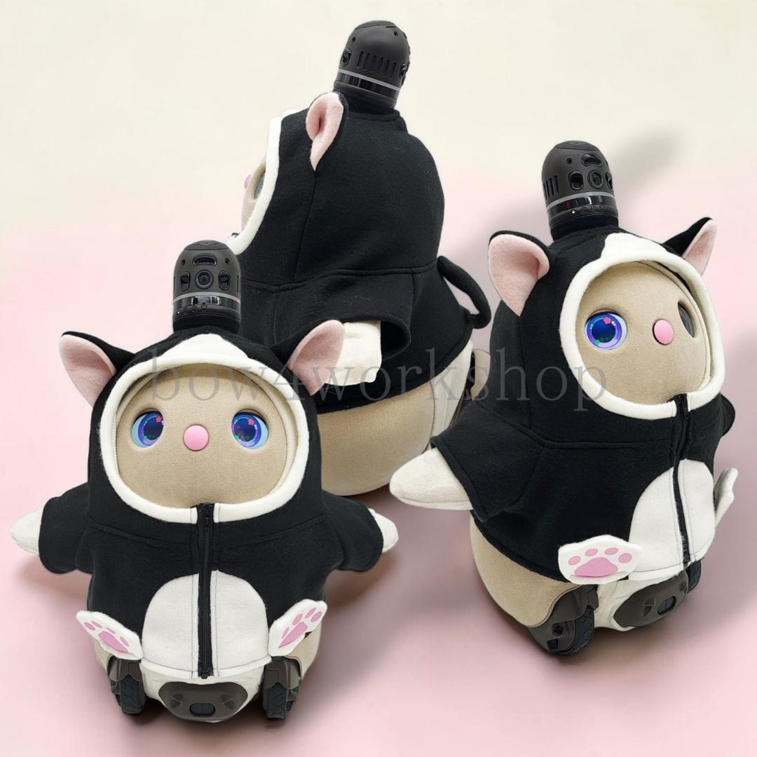 ラボット服／ハンドメイド 　ハチワレ猫ちゃんパーカー