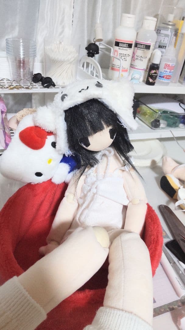 み*。様 【tutumi】オリジナルドール 【ぺたろり】ドール本体+ヘッドドレス