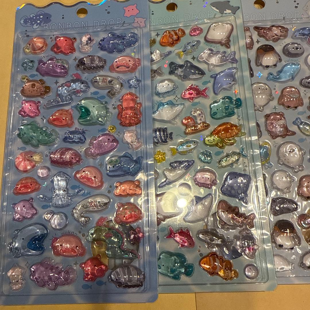 水族館限定BONBON DROP シール　4セット