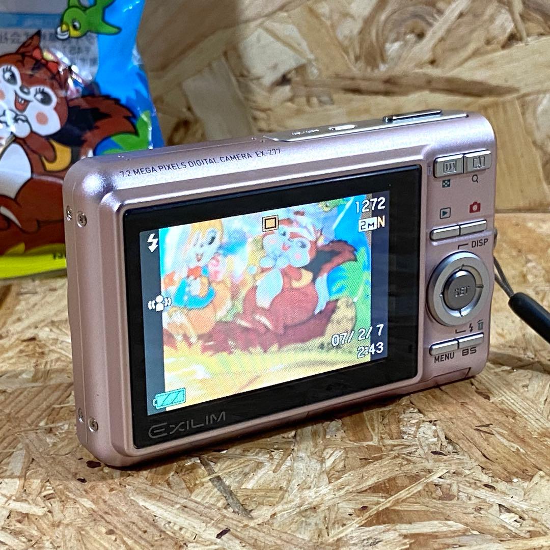 CASIO デジカメ EXILIM EX-Z77 Pink 7.2MP 動作品