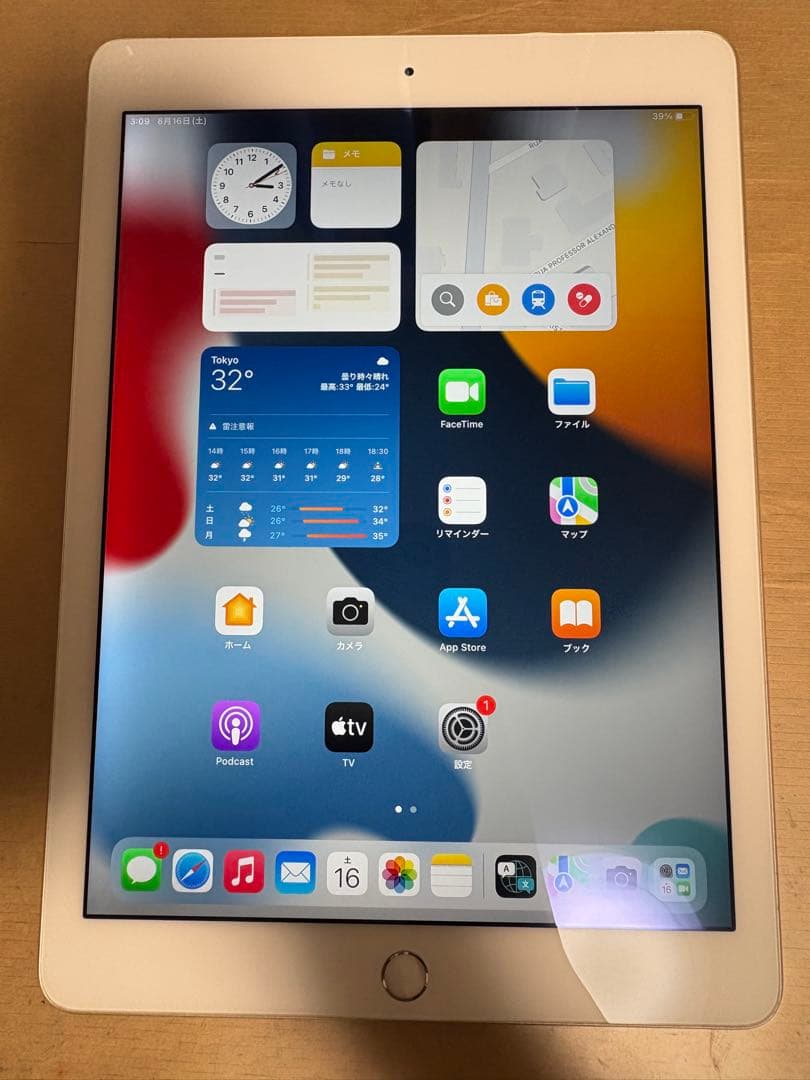 バッテリー97% 美品iPad Air2 16GB wifi+ cellular