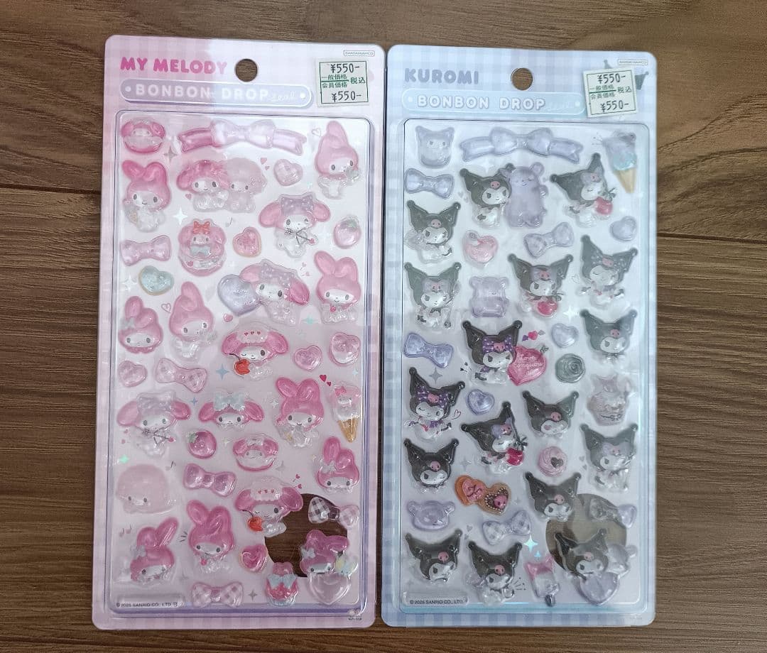 キャラクターシール 12シート セット(ボンボンドロップ、うるちゅる、他)