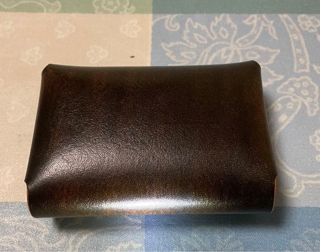 トラッカーウォレット　黒　ブラック　極小コンパクト　手のひらサイズ　ハンドメイド