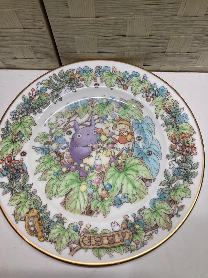 となりのトトロ ノリタケ 1997年、1998年イヤープレート ２枚セット