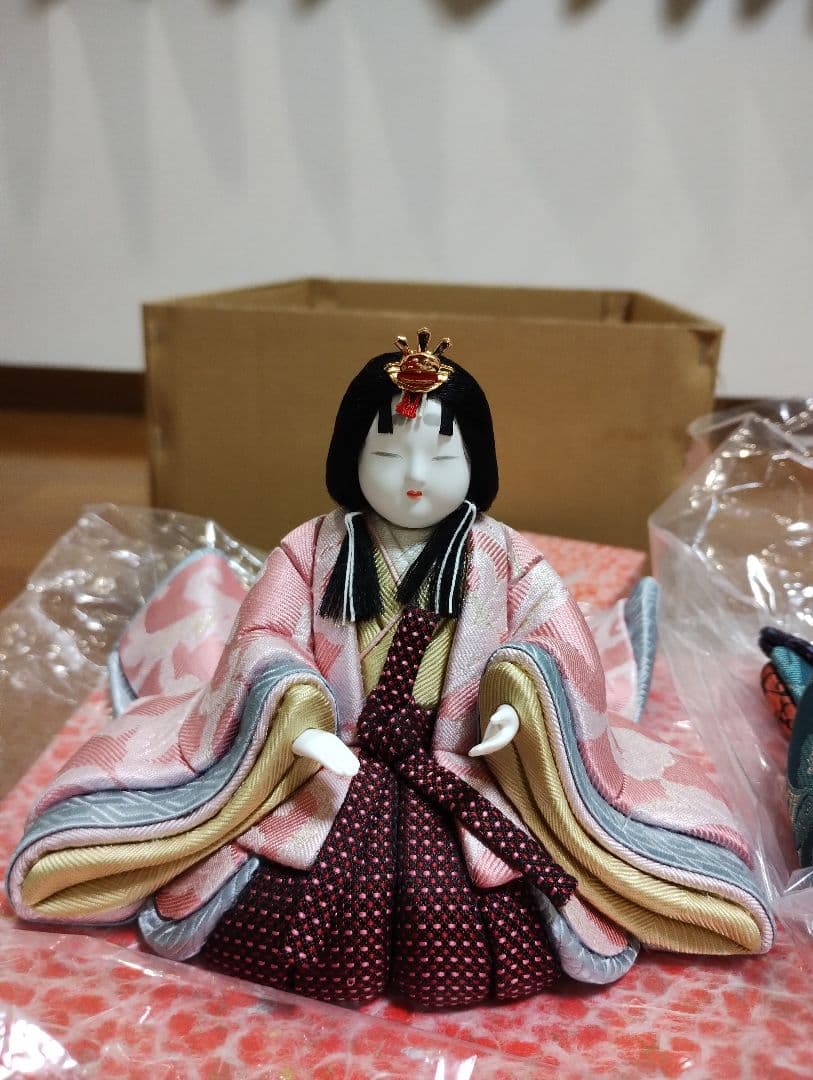 雛人形 五人飾り 柿沼東光作 彩麗
