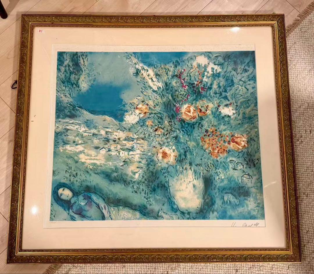 マルク・シャガール パリ派 リトグラフ 版画 額装