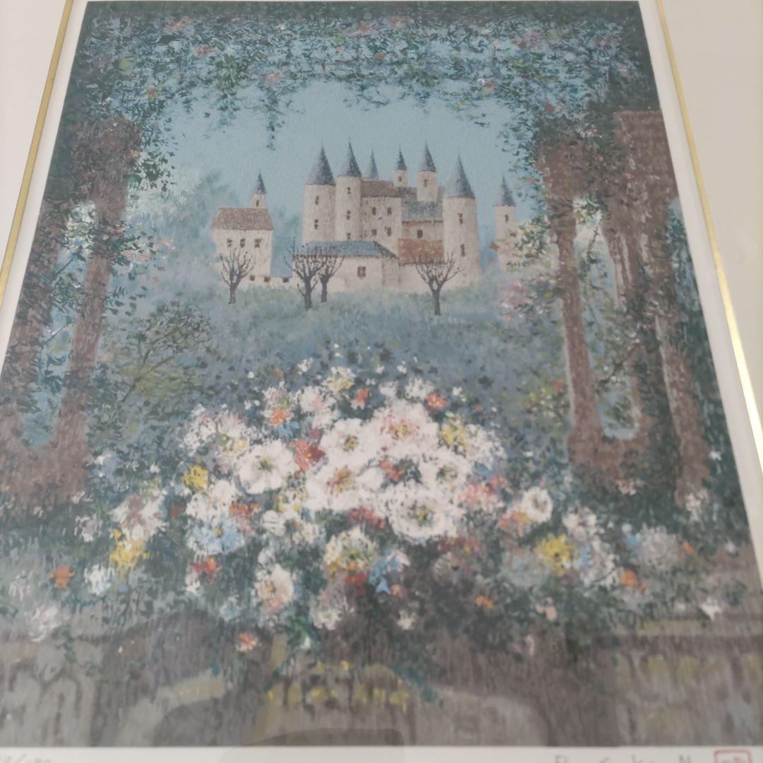 西村 龍介 リトグラフ 額装 ☆ 直筆サイン・エディション・落款印有り☆限定版画