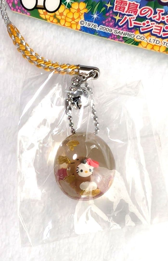 ご当地キティ　根付け　雷鳥のふる里バージョン ストラップ