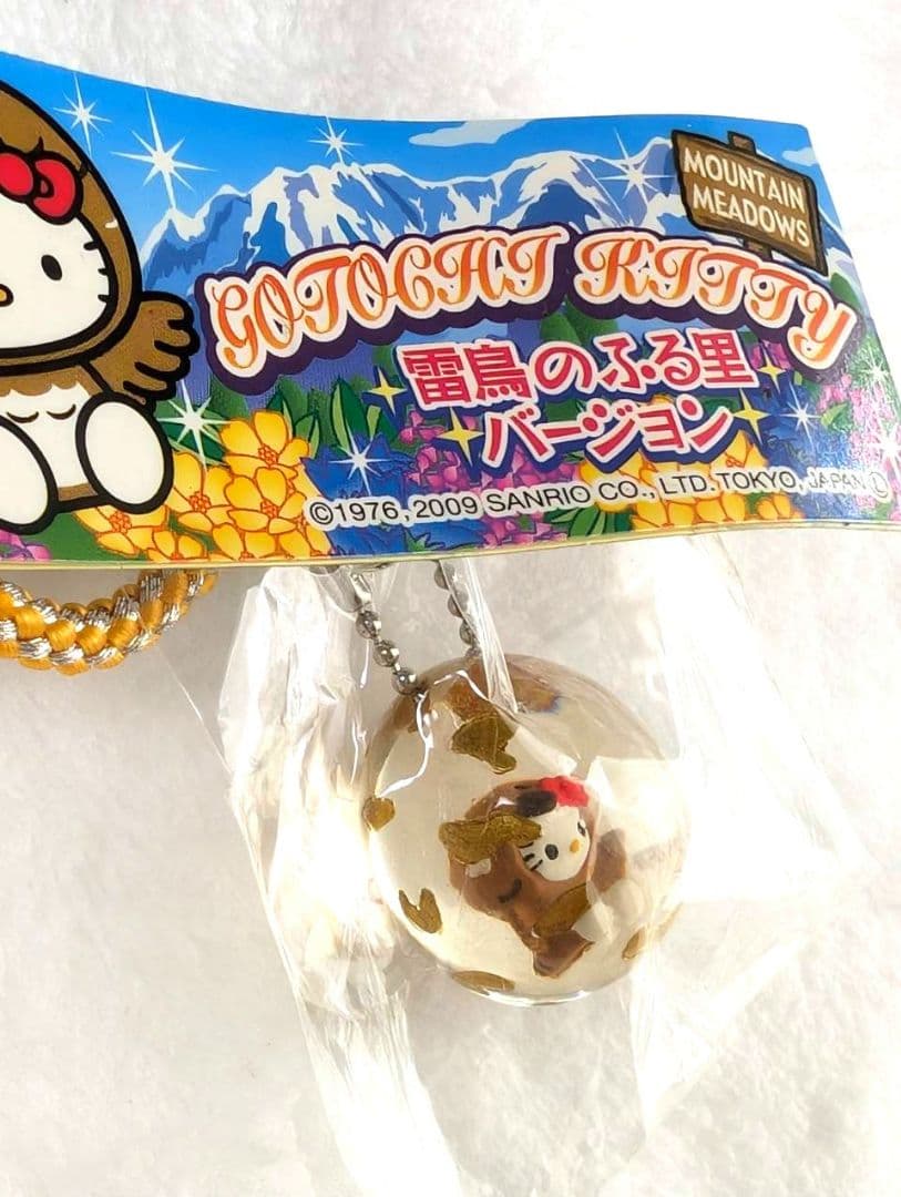 ご当地キティ　根付け　雷鳥のふる里バージョン ストラップ