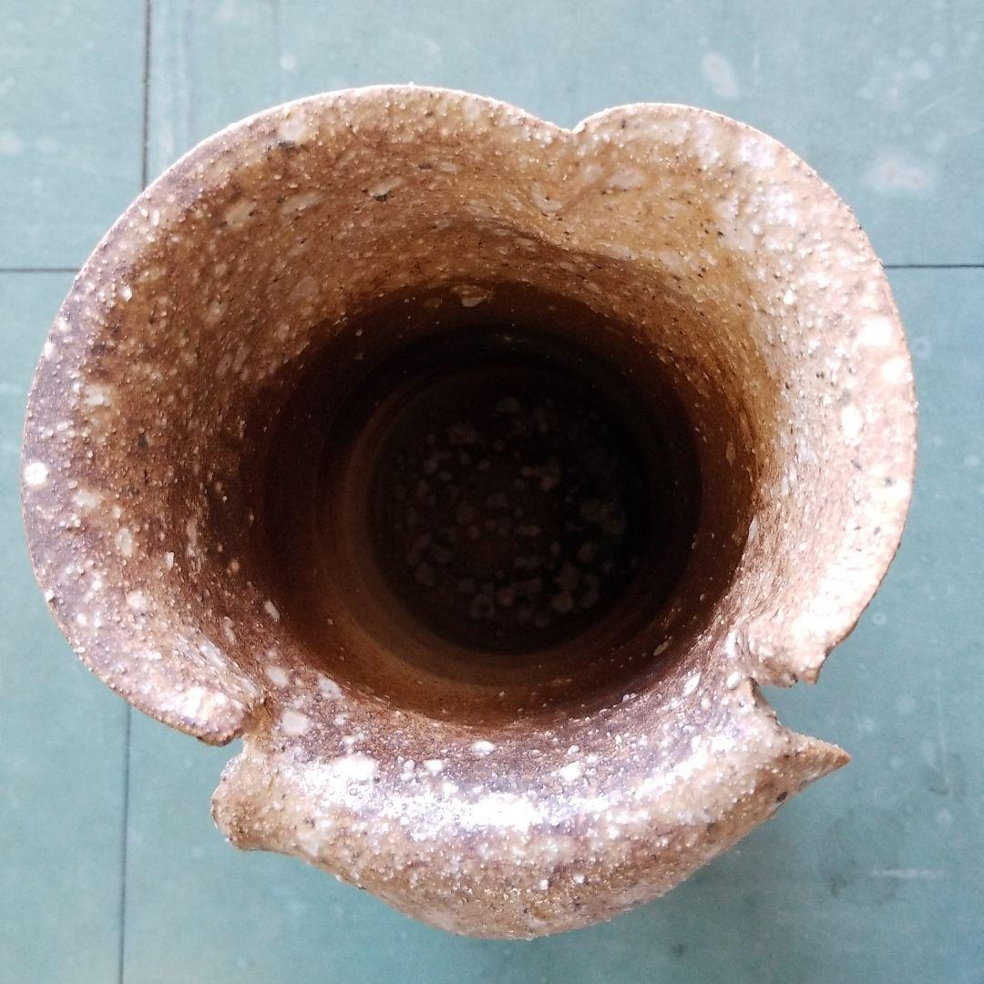 信楽焼 花瓶 花入れ 口切り  高さ２６cm