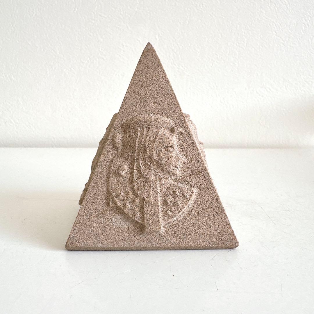 【叡智を知るものへ✨】サンドストーン　ピラミッド　エジプト　天然石　置物