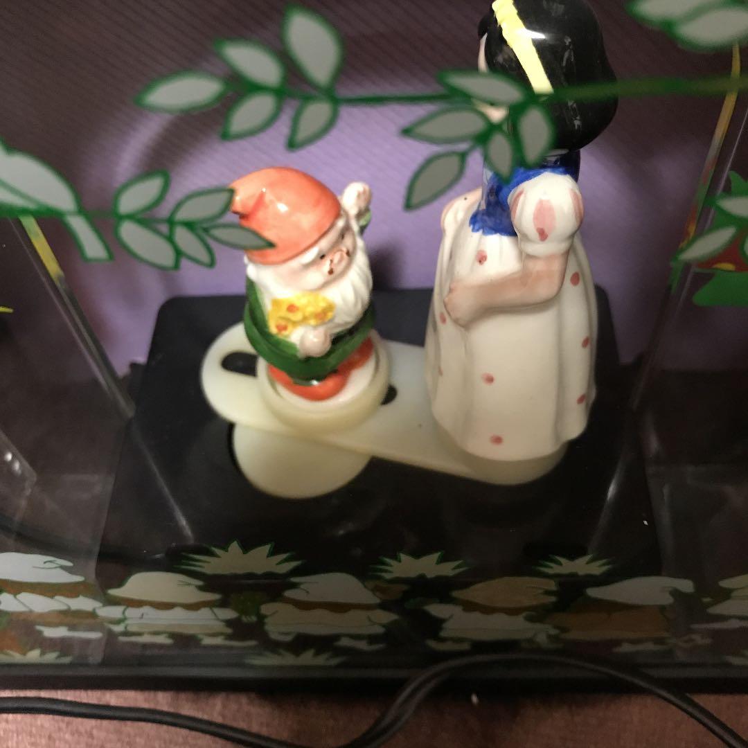 レア☆ レトロ 白雪姫 からくり 置き時計