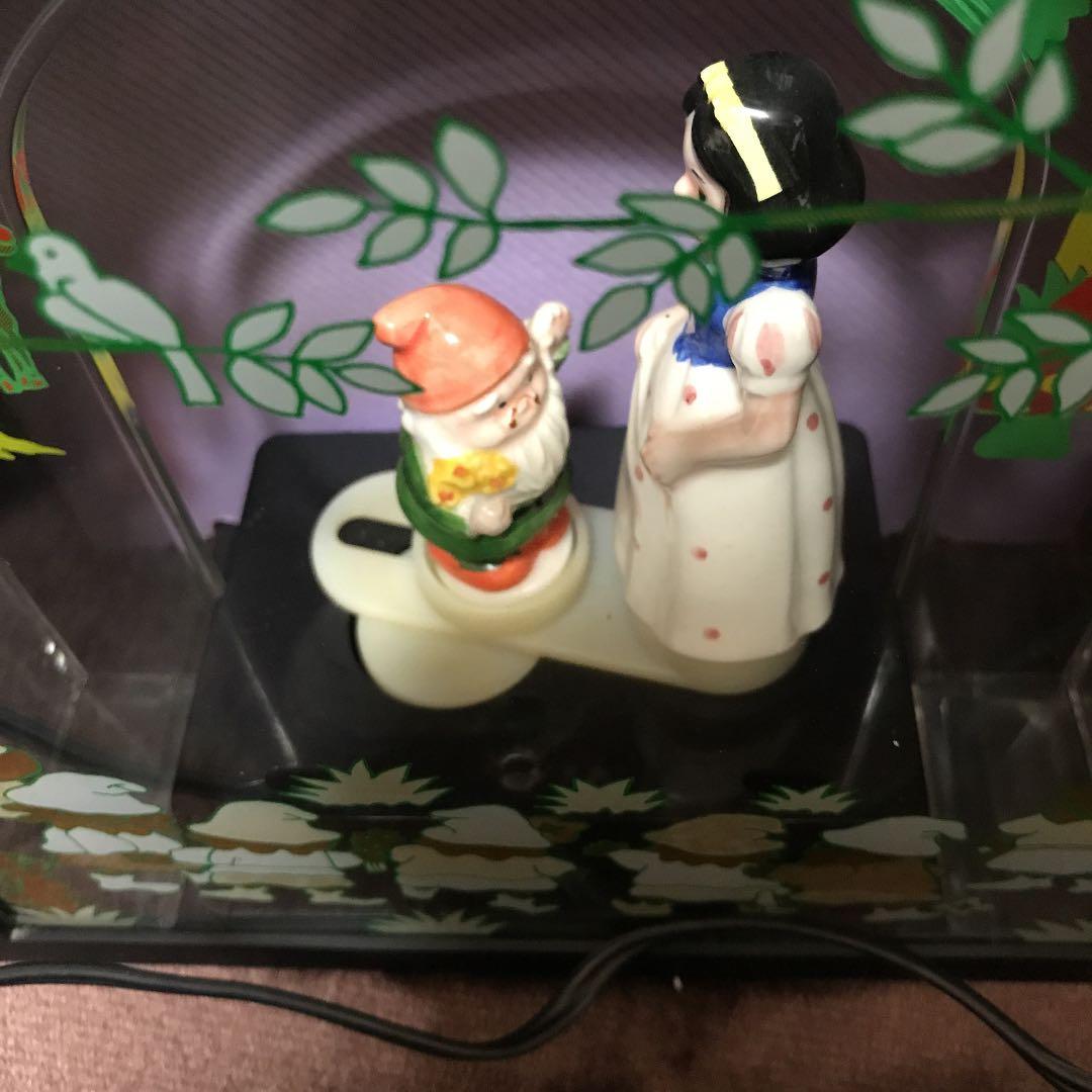 レア☆ レトロ 白雪姫 からくり 置き時計