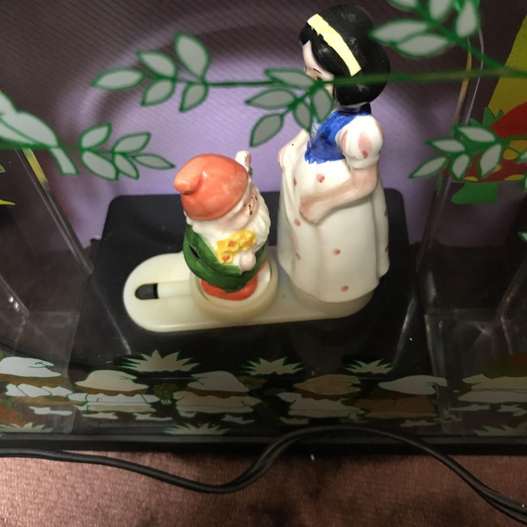 レア☆ レトロ 白雪姫 からくり 置き時計