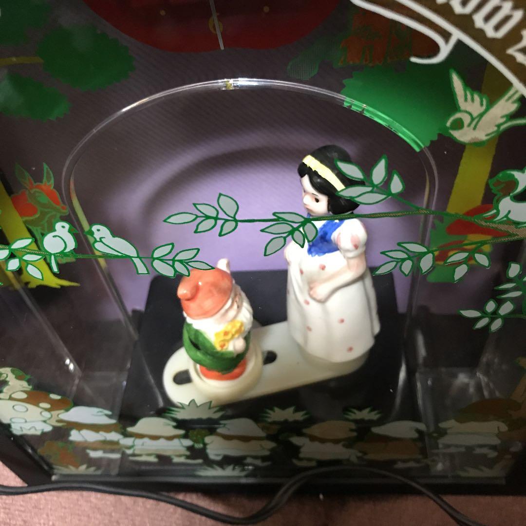 レア☆ レトロ 白雪姫 からくり 置き時計