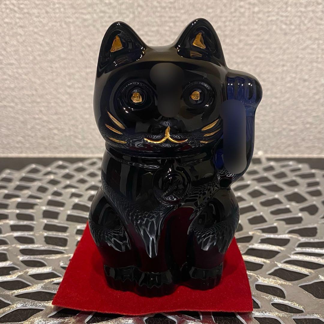 BACCARAT バカラ☆招き猫/ミッドナイト/幸運/縁起物/未使用・箱付き