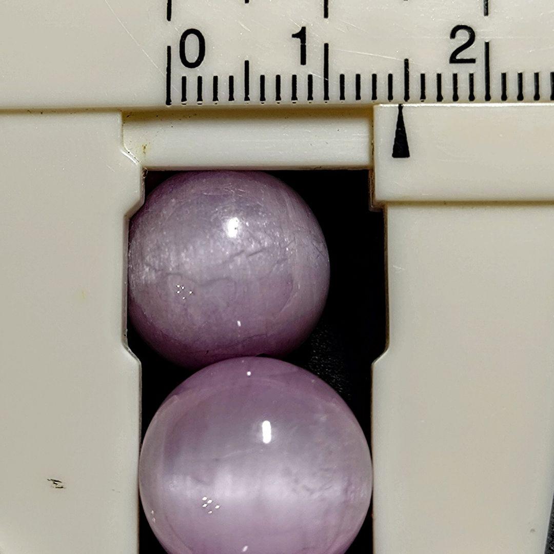 ★大粒！ラベンダークンツァイト 14.5ミリ珠 ブレスレットC(SA)