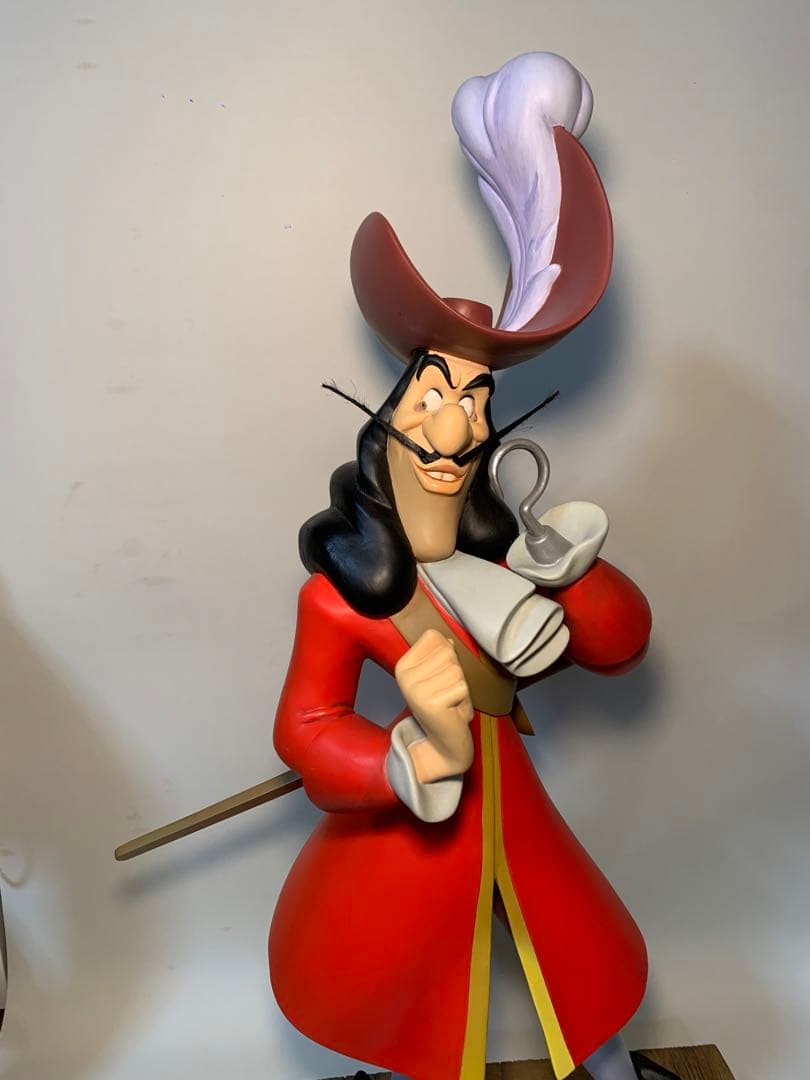 ディズニー ピーターパン　フック船長 ビッグ　フィギュア　スタチュー　レア